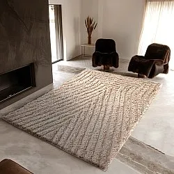 Tapetes felpudos - Indra Natural Cotton Shaggy (bege)