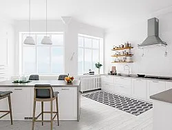 Tapetes de Plástico - Camden (preto/branco)