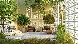 Tapete para interior e exterior - Harstad (marrom)