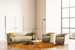 Tapetes redondos - Cosy (ocre)