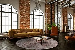 Tapete redondo - Douz (rosa/multi)