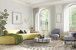 Tapete redondo - Dover (bege)