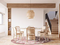 Tapete redondo - Taknis (vermelho)