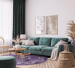 Tapete redondo - Taknis (roxo)