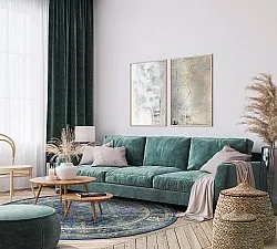 Tapete redondo - Livley (azul escuro)