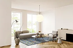 Tapete Wilton - Livley (azul escuro)