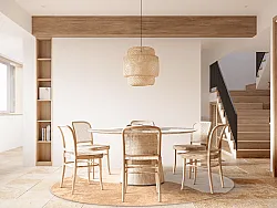 Tapete redondo - Lazio (bege/rosa)