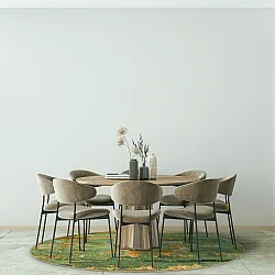 Tapete redondo - Domont (verde)