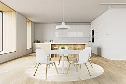 Tapete redondo - Hamilton (natureza)