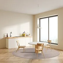 Tapete redondo - Hamilton (Silver Grey)