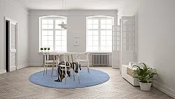 Tapete redondo - Hamilton (Faded Denim)