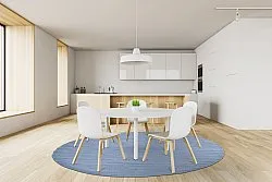 Tapete redondo - Hamilton (Faded Denim)