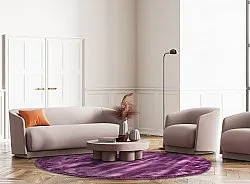 Tapete redondo - Jodhpur Special Luxury Edition (roxo)