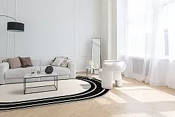 Tapete oval - Josie (preto)