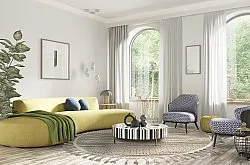 Tapete redondo - Indoor/Outdoor Athena (bege)