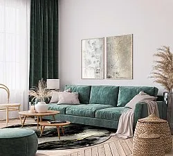 Tapete redondo - Juniper (preto/branco/dourado)