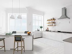 Tapetes de Plástico - Kensington (cinza/branco)