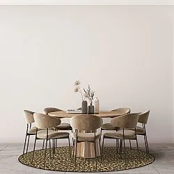 Tapete redondo - Leopard (marrom)