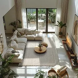 Tapetes felpudos - Cremona Natural Cotton Shaggy (offwhite)