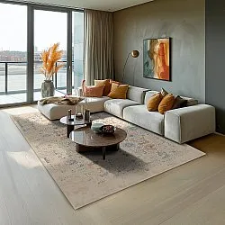 Tapete Wilton - Oakley (bege/azul)