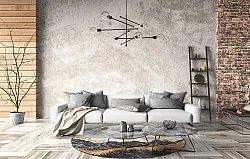 Tapete redondo - Padova (antracit/laranja)