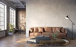 Tapete redondo - Padova (antracit/laranja)