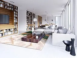 Tapete Wilton - Padova (verde/branco/laranja)