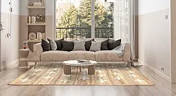 Tapete de lã - Palma (bege)