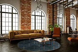 Tapete redondo - Remy (azul)