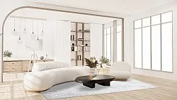 Tapete Wilton - Santi (cinza claro/branco)