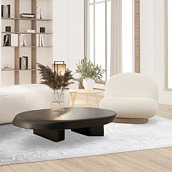 Tapete Wilton - Santi (cinza claro/branco)