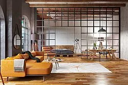 Tapete Wilton - Bellizzi (offwhite/laranja)