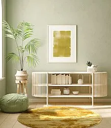 Tapetes redondos - Aranga Super Soft Fur (ocre)