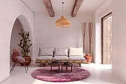 Tapetes redondos - Aranga Super Soft Fur (rose)