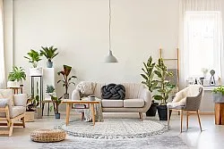 Tapete redondo - Indoor/Outdoor Diego (cinza)