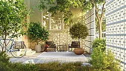 Tapete para interior e exterior - Tromsø (prata)