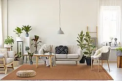 Tapete de sisal - Agave (marrom-laranja)