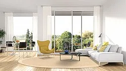 Tapete redondo (sisal) - Agave (areia)