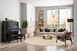 Tapete redondo (sisal) - Agave (branco natural)