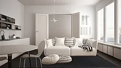 Tapete de sisal - Agave (preto)