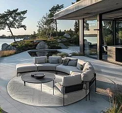 Tapete redondo - Indoor/Outdoor Shirley (cream)