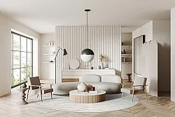 Tapete redondo - Indoor/Outdoor Baltimore (cream)