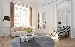 Tapete redondo - Artena (cinza)