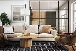 Tapete para interior e exterior - Dewey (preto)