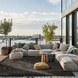 Tapete para interior e exterior - Ellstin (preto)