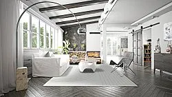 Tapete para interior e exterior - Gordo (cinza)