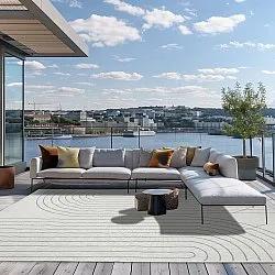 Tapete para interior e exterior - Gordo (cinza)