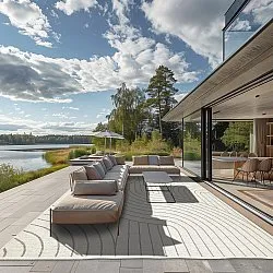 Tapete para interior e exterior - Maynard (bege)