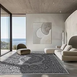 Tapete para interior e exterior - Sylvaine (preto)