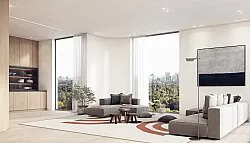 Tapete Wilton - Vannes (bege/preto/laranja)